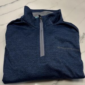 Vineyard Vines Men's Navy performance quarter zip